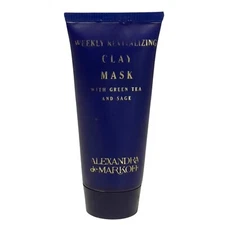 Alexandra De Markoff Weekly Revitalizing Clay Mask Green Tea and Sage .5 Oz HTF