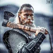 Viking HANDMADE FORGED High Carbon STEEL TOMAHAWK, HATCHET,AXE,INTEGRAL, Axe