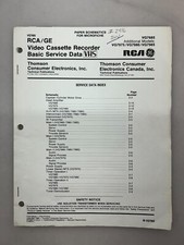 RCA VG7685 VG7975 VG7980 VG7985 Original Schematics Free Shipping