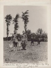 WW1 US AEF Signal Corps 1918 30th Div 119th Inf Billet Watou Belgium Rare Photo