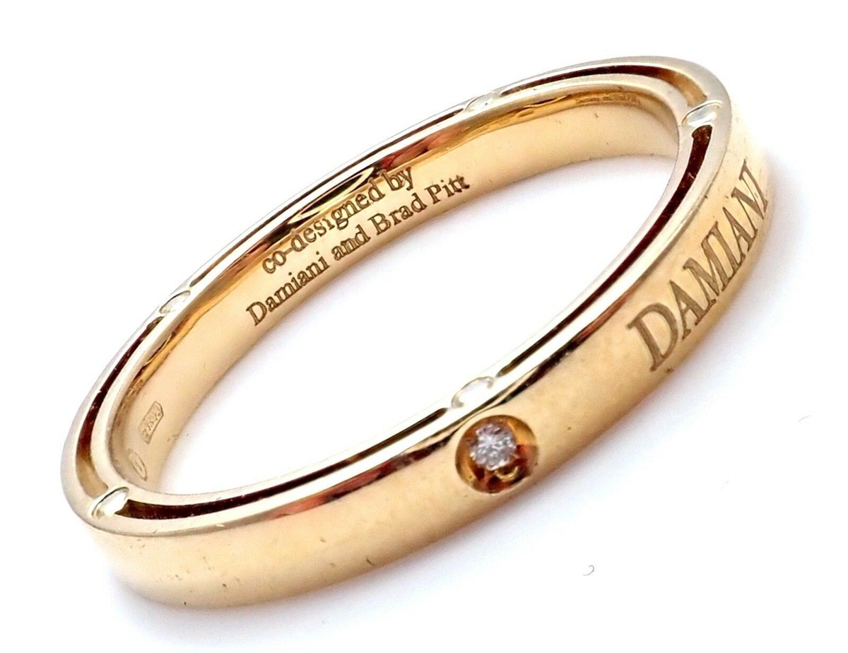 Authentic Damiani Band Ring Fede Damiani Brad Pitt New! Authentic