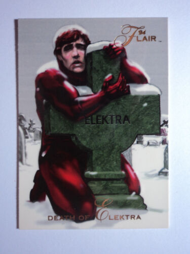 1994 MARVEL ANNUAL - BASE CARD # 43  DEATH OF ELEKTRA  - Picture 1 of 4