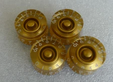 4 pieces Genuine Epiphone Gold Speed Knobs For Les Paul