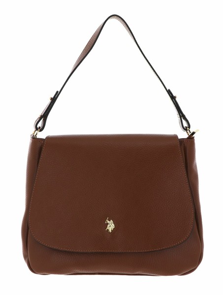 U.S. Polo Assn. Arlington Flap Crossbody Bag Schultertasche Tasche Tan Braun-image