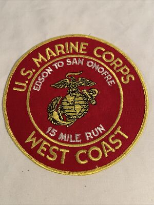USMC Marine Corps West Coast Edson To San Onofre 15 Mile Run 6” Patch