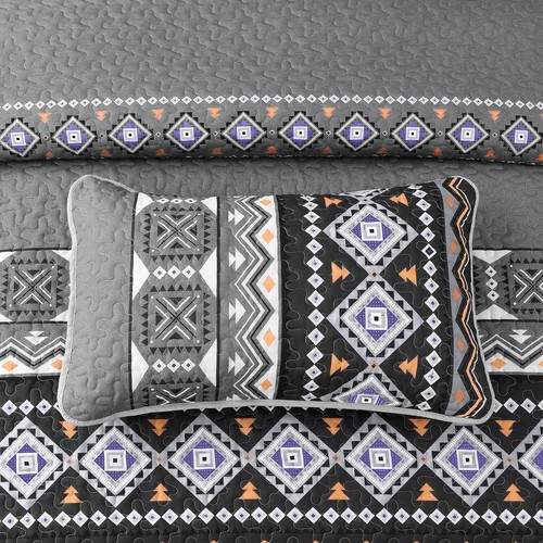 WONGS BIANCHERIA DA LETTO 3 pezzi trapunta bohemien copriletto set lenzuola queen king - Foto 51 di 87
