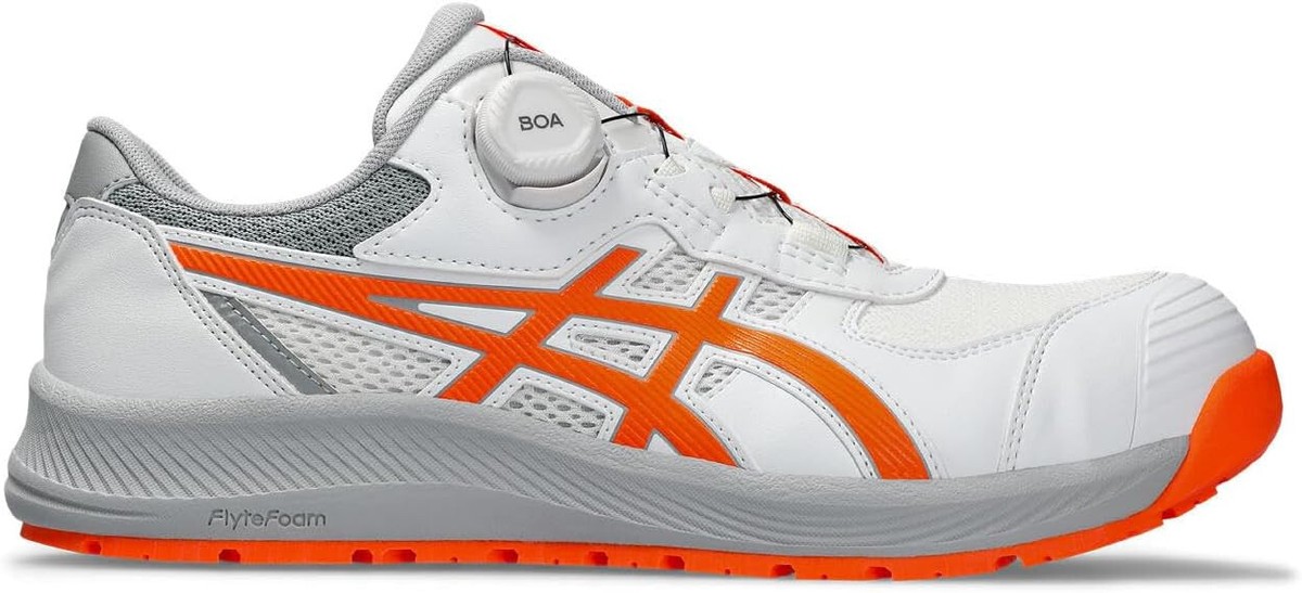 ASICS Working Safety Shoes WIN JOB CP219 BOA White Orange 1273A092