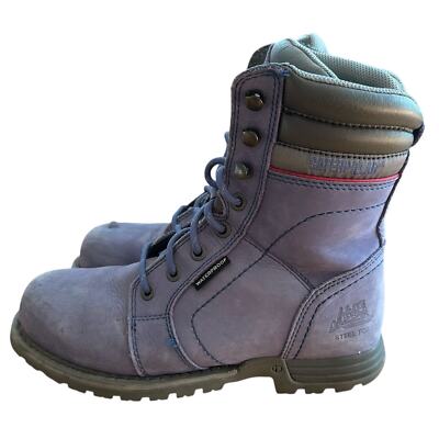 Caterpillar Womens Echo Steel Toe Waterproof Frost Grey Work Boots l SIZE 