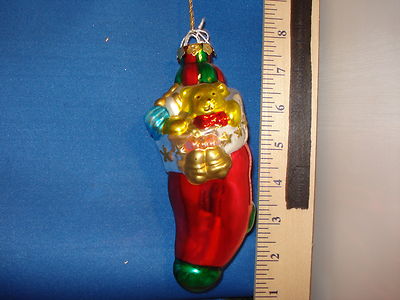 Stocking Ornament Stocking Full Of Toys Glass 31184 191