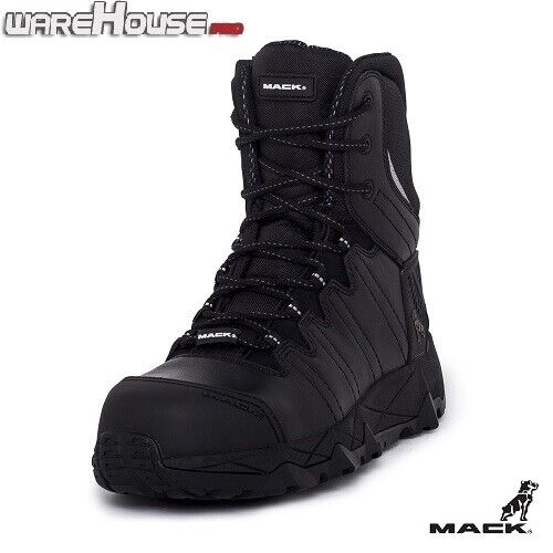 New MACK Terrapro Leather Work Safety Boot with Side Zip, Composite Toe Bump Cap - Picture 9 of 20