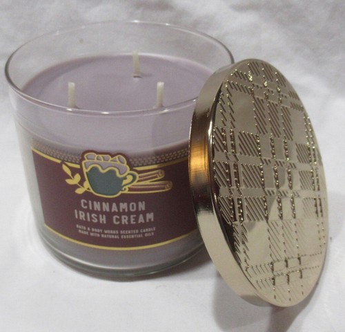 Bath & Body Works 3-wick Scented Candle Lot Set of 2 CINNAMON IRISH CREAM - 第 3/4 張圖片