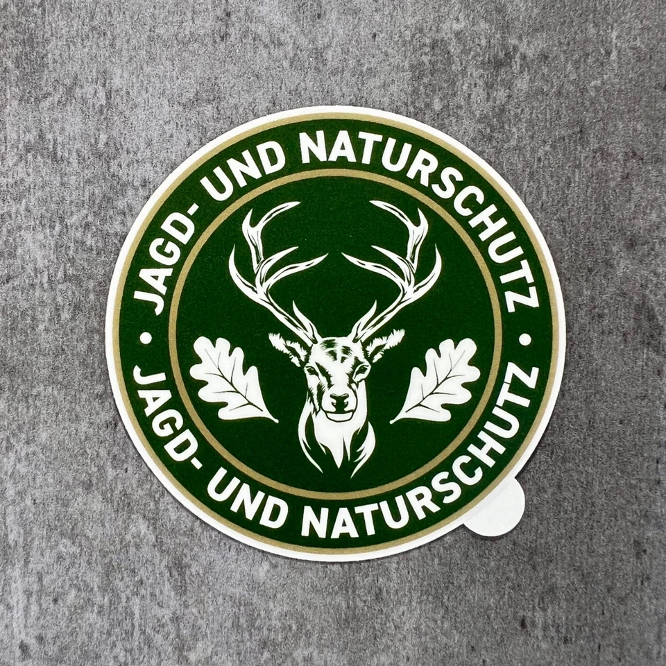 Premium Jagd-Aufkleber Hirsch Jagdschild Auto Retro Jagdschutz Naturschutz - Bild 2 von 2