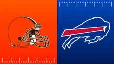 Cleveland Browns vs Buffalo Bills House Divided 3x5 FT Football Flag