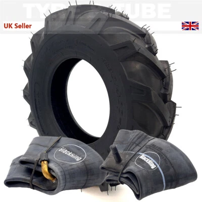 4.80/4.00-8 Tyre Chevron Tractive Cleated Open Centre Agri Rotavator 4804008 Lug