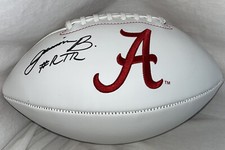 Jermaine Burton Signed ALABAMA Rawlings Football w/ PROOF 