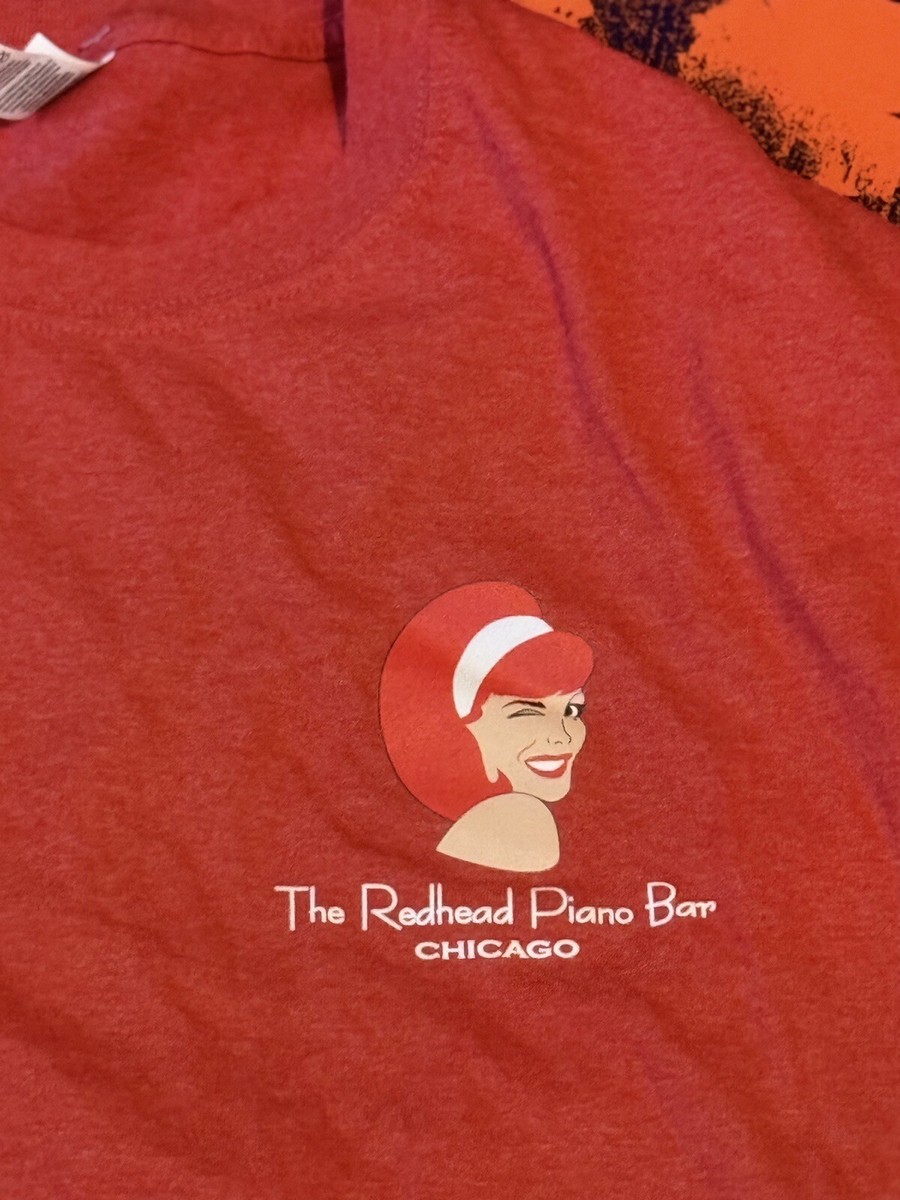 Redhead Piano Bar Shirt Large Chicago Red Head Restaurant | eBay