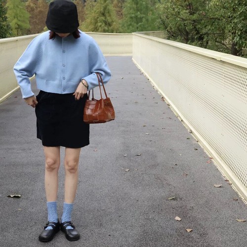 Ladies Sweater Retro Casual Short Round Neck Wool Cardigan Autumn New Products - Picture 15 of 27