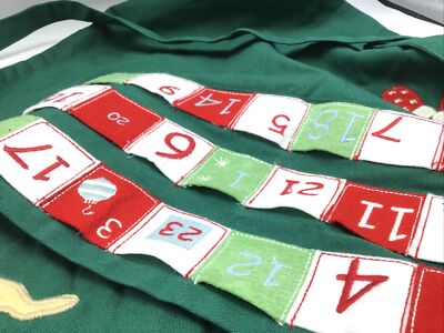 WILLIAMS SONOMA Apron Christmas Advent Calendar Kids Children Holiday Baking  | eBay