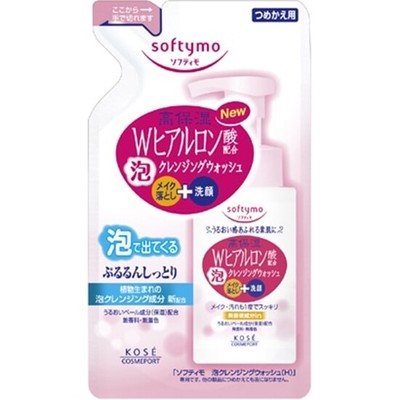 Kose Softymo Foam Cleansing Wash W Hyaluronic Acid Refill 180ml