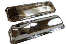 FORD VALVE COVERS 351C-351M-400M-BOSS 302 351 CLEVELAND CHROME STEEL SBF 69-82
