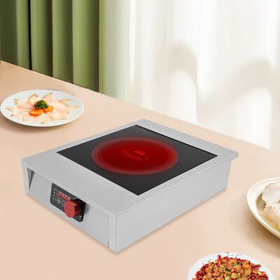 Commercial Induction Cooktop 110V Portable Induction Cooktop + LED Display 3500W