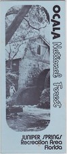 1970's Juniper Springs Rec. Area Ocala Nat. Forest Florida Brochure 1970's Juniper Springs Rec. Area Ocala Nat. Forest Florida Brochure
