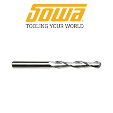 1/4" 2 Flute Extra Long Length Ballnose Carbide End Mill - Sowa 102424