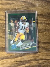2023 clearly donruss football #68 Jayden Reed GREEN #’d 24/25 Green Bay Packers!