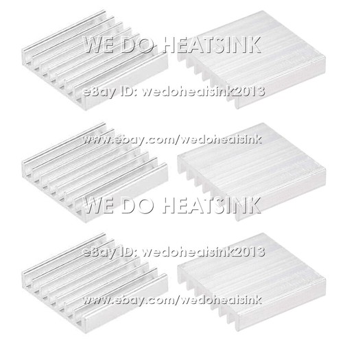 25x25x5mm With or Without Tape Silver Heatsink Cooling Cooler Radiator - Afbeelding 6 van 9