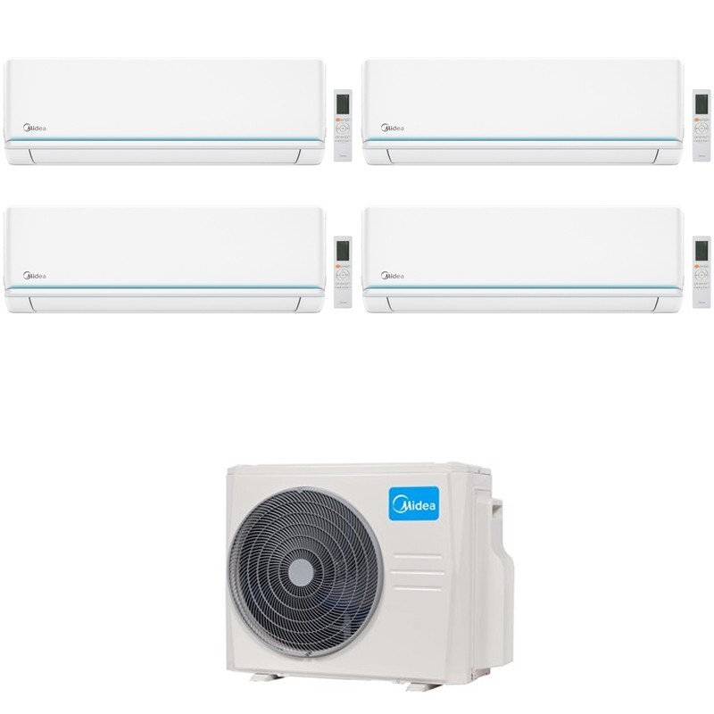 CONDIZIONATORE MIDEA QUADRI SPLIT EVOLUTION 12000+12000+12000+12000 BTU A++/A+