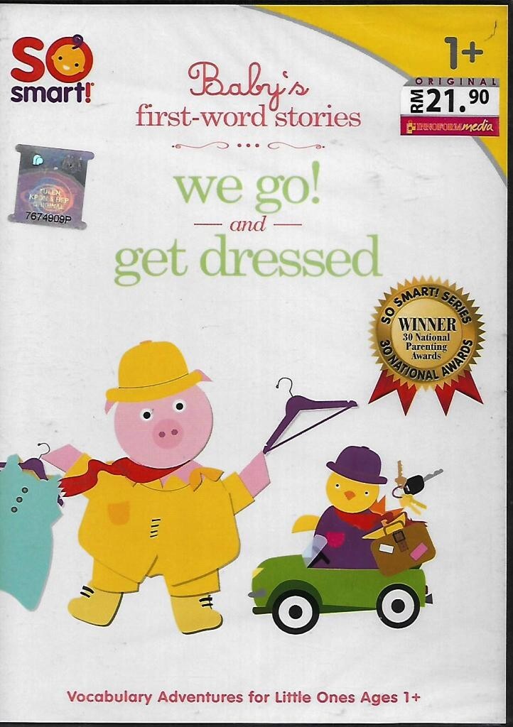 So Smart Baby's First Word Stories We Go Get Dressed DVD For 12