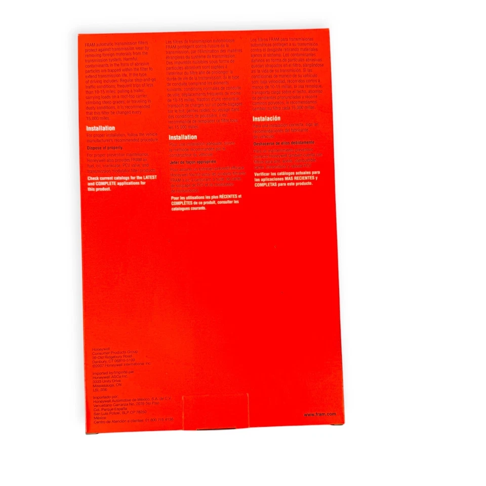 Fram FT1167A Automatic Transmission Filter Kit Made in USA, Genuine - Image 4 of 4