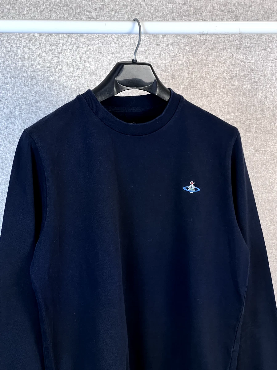 Mens Vivienne Westwood crew neck blue sweatshirt classic logo size M