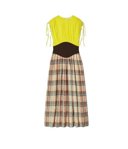 tory burch cora silk dress Silk dress Cora TORY BURCH | color Beige