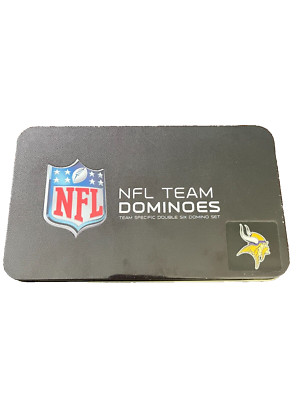 BRAND NEW = NFL Team DOMINOES Double Six Set = MINNESOTA VIKINGS DOMINOS