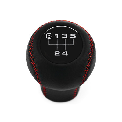 AUDI 5 SPEED SHIFT KNOB RED STITCHED C4 4A 100 S4 UR-S4 PLUS S6 UR-S6 C4 4A9