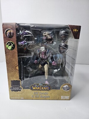 McFarlane WORLD of WARCRAFT - ELF DRUID & ELF ROGUE (COMMON)