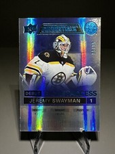 2021-22 Credentials Debut Ticket Access Blue /99 Jeremy Swayman #144 Rookie RC