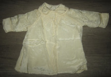 Antique ivory embroidered christening robe / jacket