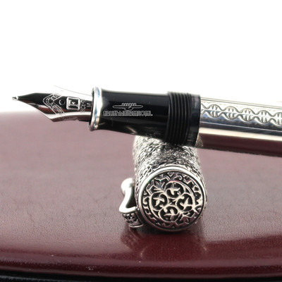 Ferrari Da Varese フェラーリ・ダ・ヴァレーゼ 万年筆 Ferrari da Varese Aura Sterling Silver Fountain Pen -M | eBay