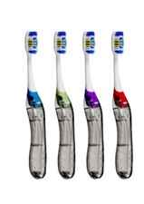 12 Gum Travel Toothbrush With Dome Trim And Snap-Lock Cap, Handle Extension 153