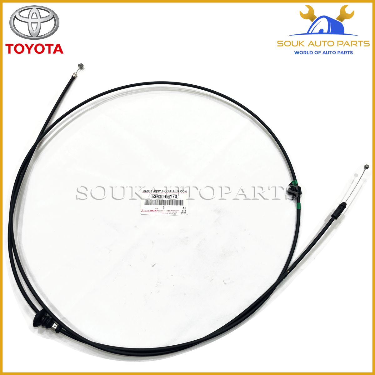 53630-06170 Genuine Toyota CABLE ASSY, HOOD LOCK CONTROL