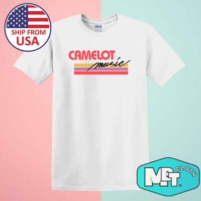 Camelot Retro 1980s Men's White Size S-5XL