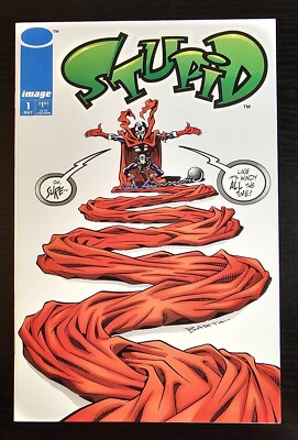 Stupid #1 (Image Comics 1993) First Printing Spawn Satire Bagged boarded