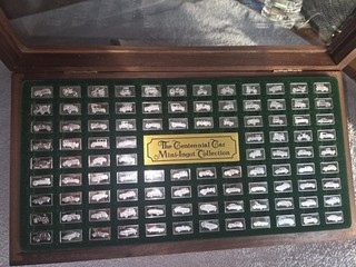 Complete Franklin Mint Set of 100 Centennial Car Mini Ingot Silver Collection☆☆☆