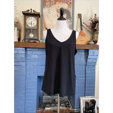 J.JILL Black PERFECT REVERSIBLE TANK TOP 2X Fitted Shirt Tank Black Plus