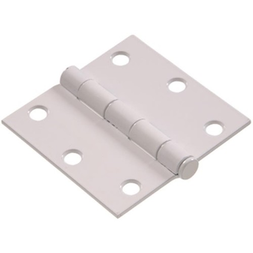 Hillman Square Corner Door Hinge White (3") 851284