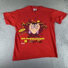 VTG Looney Tunes Taz Shirt Medium Single Stitch Made In USA 90s Tazmanian Devil