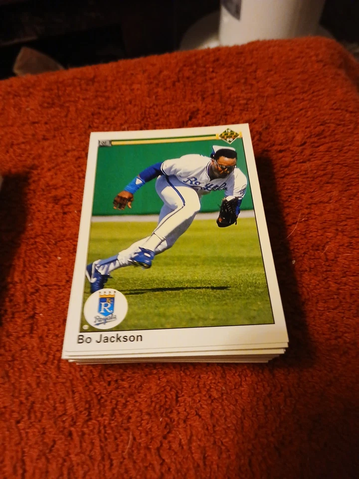 154 cartas 💎1990 Upper Deck Bo Jackson HOF MLB Kansas City Royals (conjunto com 3 cartas) - Imagem 3 de 3