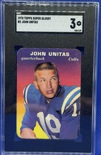 1970 Topps Super Glossy Johnny Unitas #2 SGC 3 VG !!!🔥🔥